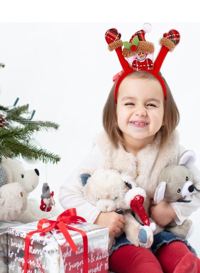 HAWAWA 20PCS Christmas Glasses Christmas Headbands Christmas Hats, Slap Bracelets, Christmas Photo Booth Props, for Xmas Holiday Party Favors Supplies Style B - Image 5