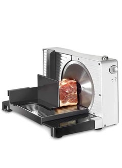 Frozen Meat Slicer,Brot Cutting Machine Foldable Electric Alling Cutter Cutting Width 0-15 Mm Sausage Cutter Ø Knife 17 cm 100 W