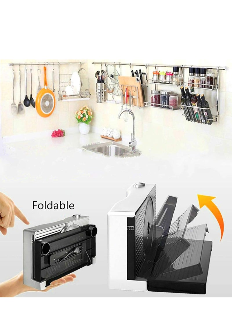 Generic - Frozen Meat Slicer,Brot Cutting Machine Foldable Electric Alling Cutter Cutting Width 0-15 Mm Sausage Cutter Ø Knife 17 cm 100 W - Image 1