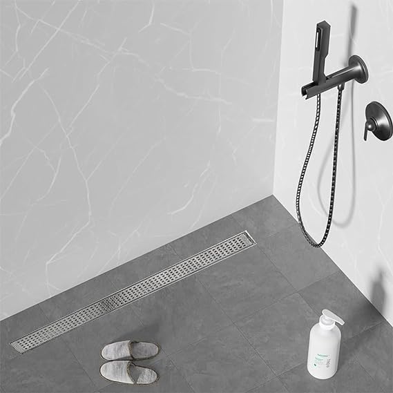 PRITASHA PRITASH Roll Disposable Hair Catcher Shower Drain Mesh Stickers, Cuttable PVC Mesh, DIY Shower Drain Cover Hair Catcher for Any Length,Foot Hair Stopper 7 cm*5 Meter Kitchen Sink Strainer - Image 2