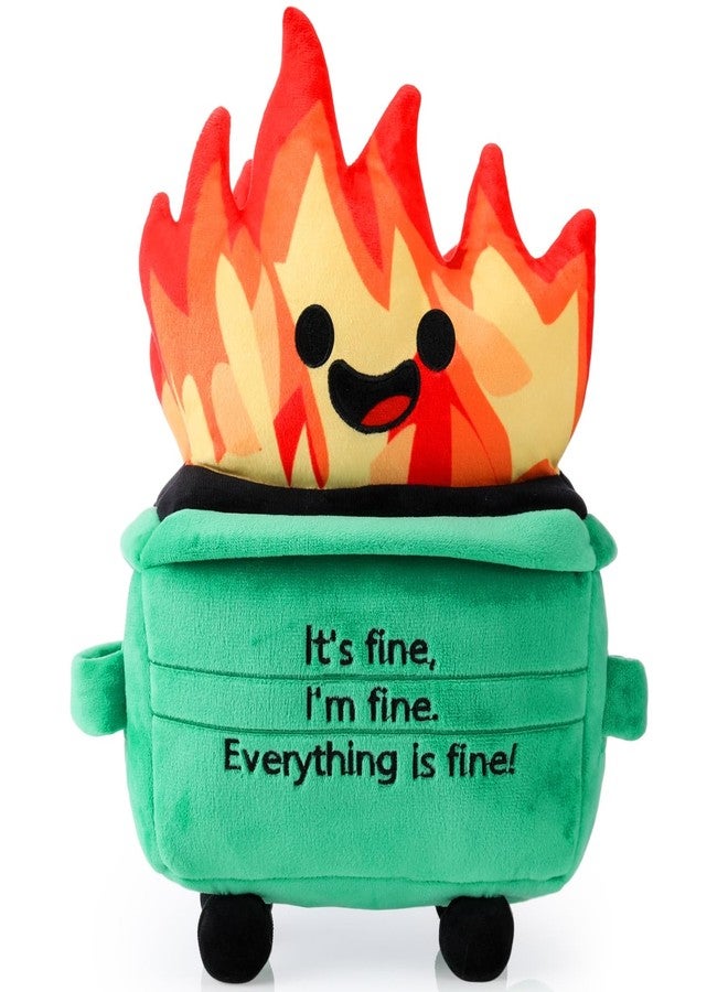 Jenaai Emotional Dumpster Plush, 11 Inch Funny Stress Relief Desk Plush Pillow, Positive Office Decor Gift for Coworkers, Friends, Employees, Staff, Easter & Appreciation Gifts - Image 1