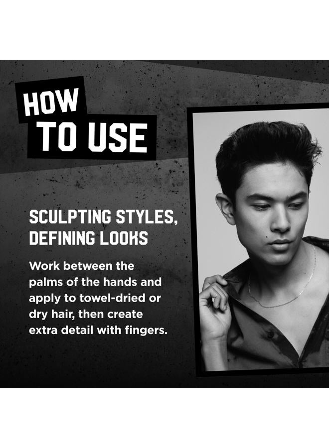 BED HEAD TIGI Bed Head for Men Matte Separation Workable Wax - Use for Strong Hold - For Men's Hairstyles - Use on Damp or Dry Hair - Premium Strong Hold Hair Wax, 85 g, 2 Pack - Image 5