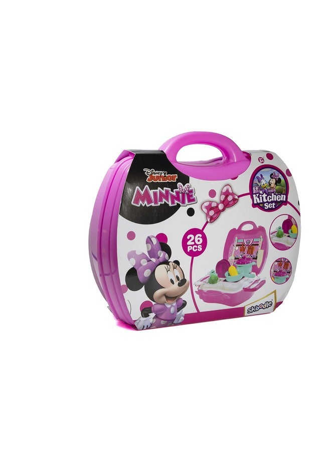 سكودل مجموعة أدوات مطبخ سكودل ديزني جونيور ميني كيد شيف مع حقيبة عمل وإكسسوارات للأطفال (26 قطعة) - Image 1