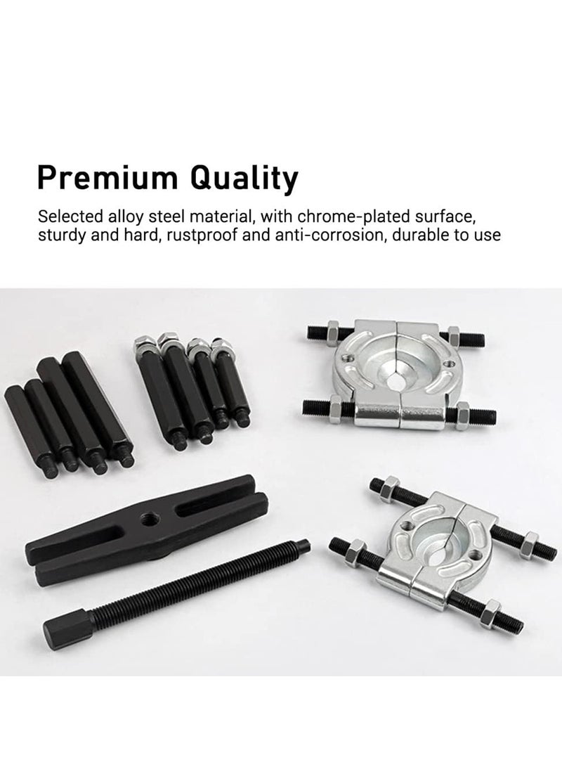 Generic 14 Pcs Bearing Separator Puller Kit Heavy Duty Bearing Splitter Remover for Wheel Hub Gear Pinion Repair Tool  - Image 3