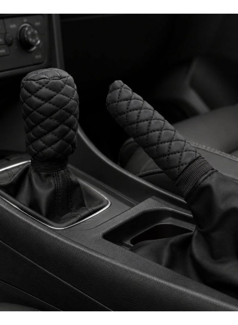 Car Gear Shift and Handbrake Cover Premium Durable Design - Image 3