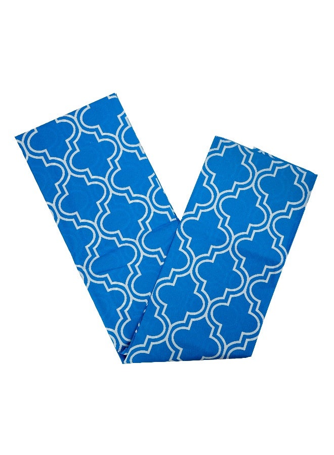 Royalford Shower Curtain, Water Repellent Fabric, RF10458 | Odourless and Chlorine Free Bathroom Decor with Hooks | Multi-Purpose | Ideal for Home, Guest Room, Hotel Bathroom Blue - Image 3