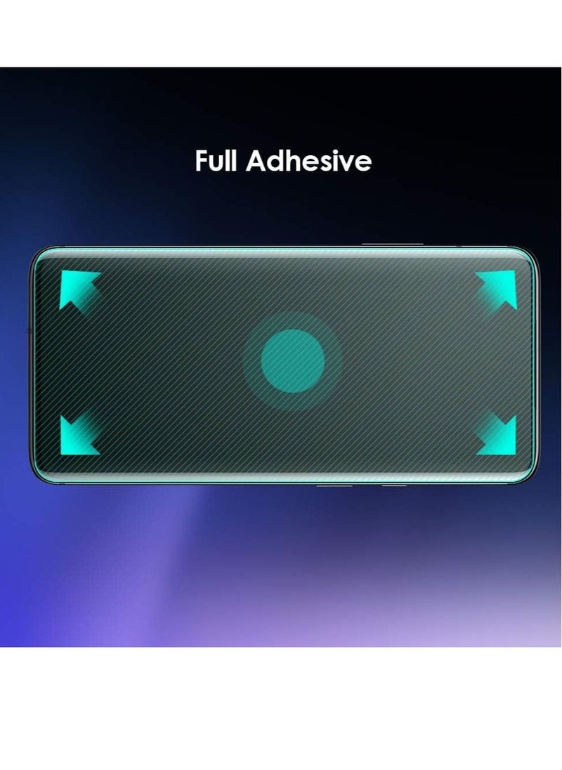 Oneplus 7 Pro Tempered Glass Screen Protector,Fingerprint Scaner 3D Liquid Transparent Clear Full Curved Edge Case Friendly Anti-Scratch Coverage