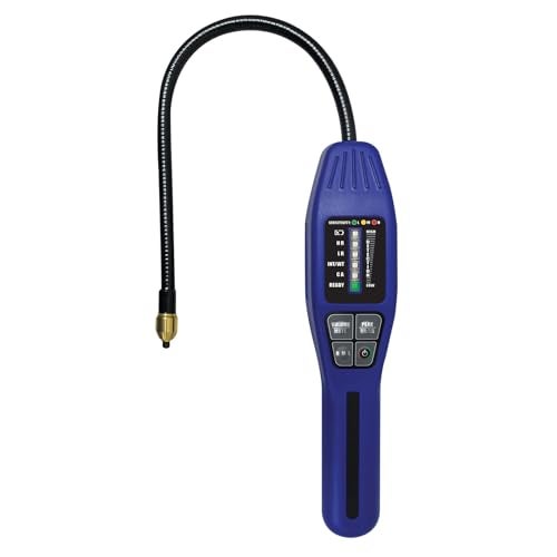 Mastercool 55900 Intellasense II Refrigerant Leak Detector – Heated Tin Oxide Sensor, Super Sensitive Mode, Certified for R134a and R1234yf, Compact Design with LED Display and Leak Vial - Image 1