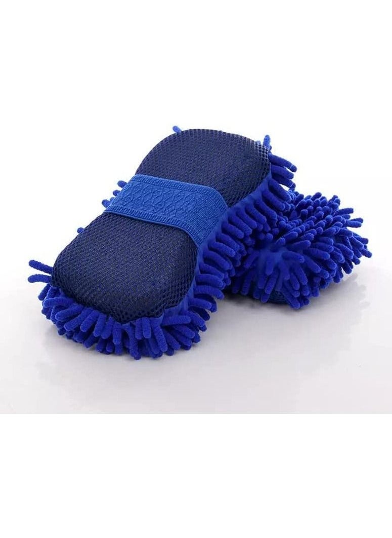 Coralblue Car Towel - Microfiber Cleaning Cloth - 6 Towel with 2 sponges - Multipurpose Car Towels or Microfiber Car Drying - Dusting and Cleaning  - Image 4