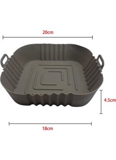 Buffer ® Colorful Heat Resistant Washable Silicone Oven and Airfryer Square Model Baking Mat 20 cm  - Image 4