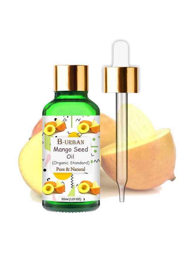 B-URBAN Mango Seed (Mangifera Indica) 100% Pure & Natural Undiluted Carrier Oil Organic Standard Cold Pressed Seed Oil For Glowing Skin Healthy Hair Nourished Face 30Ml - Image 1