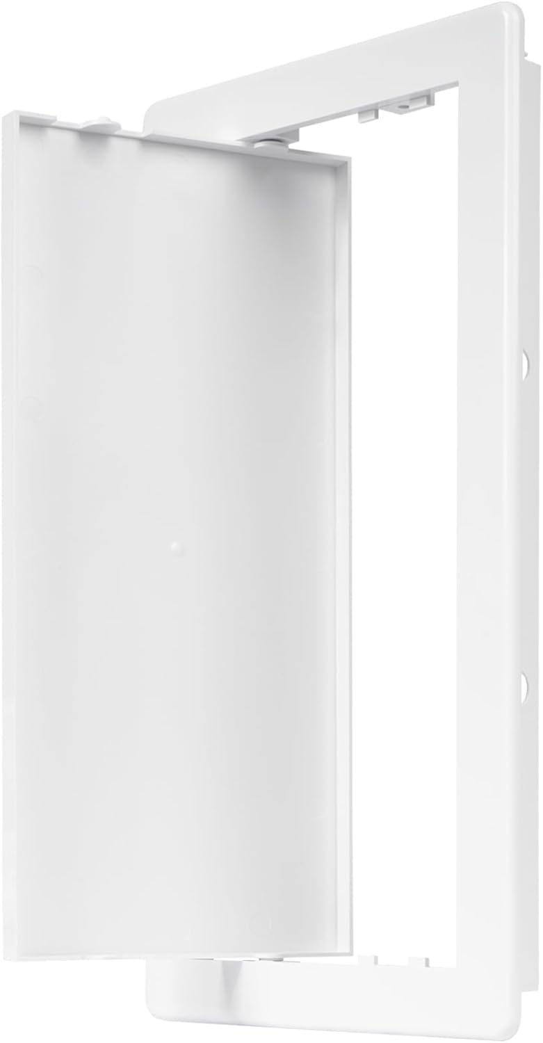 ECOPRO VENT 6" x 12" White Plastic Access Panel. Service Shaft Door Panel. Plumbing, Electricity, Heating, Alarm Wall Access Panel for Drywall. Bathroom Services Access Hole Cover. (6" x 12") - Image 5