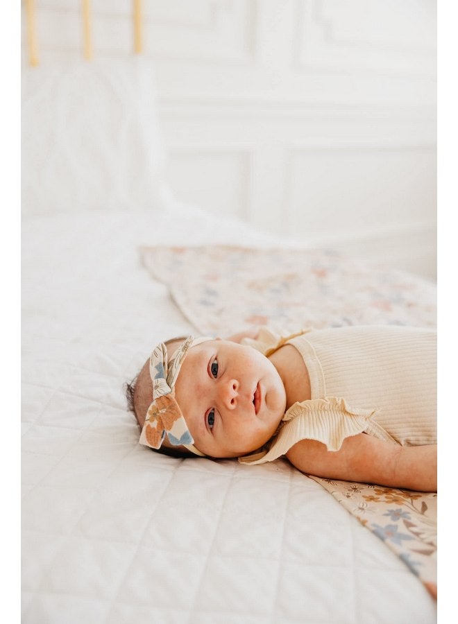 Copper Pearl Copper Pearl Baby Bows: Stylish Headbands for Baby Girls, Premium Soft and Stretchy Baby Headbands, Perfect for Newborns, Trendy Designs - Eden - Image 4