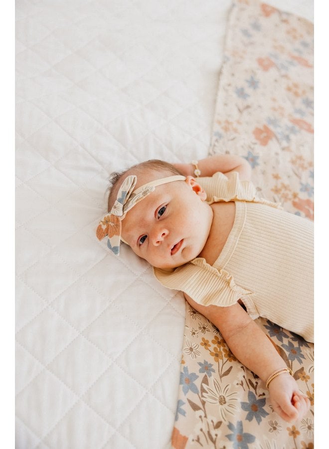 Copper Pearl Copper Pearl Baby Bows: Stylish Headbands for Baby Girls, Premium Soft and Stretchy Baby Headbands, Perfect for Newborns, Trendy Designs - Eden - Image 5