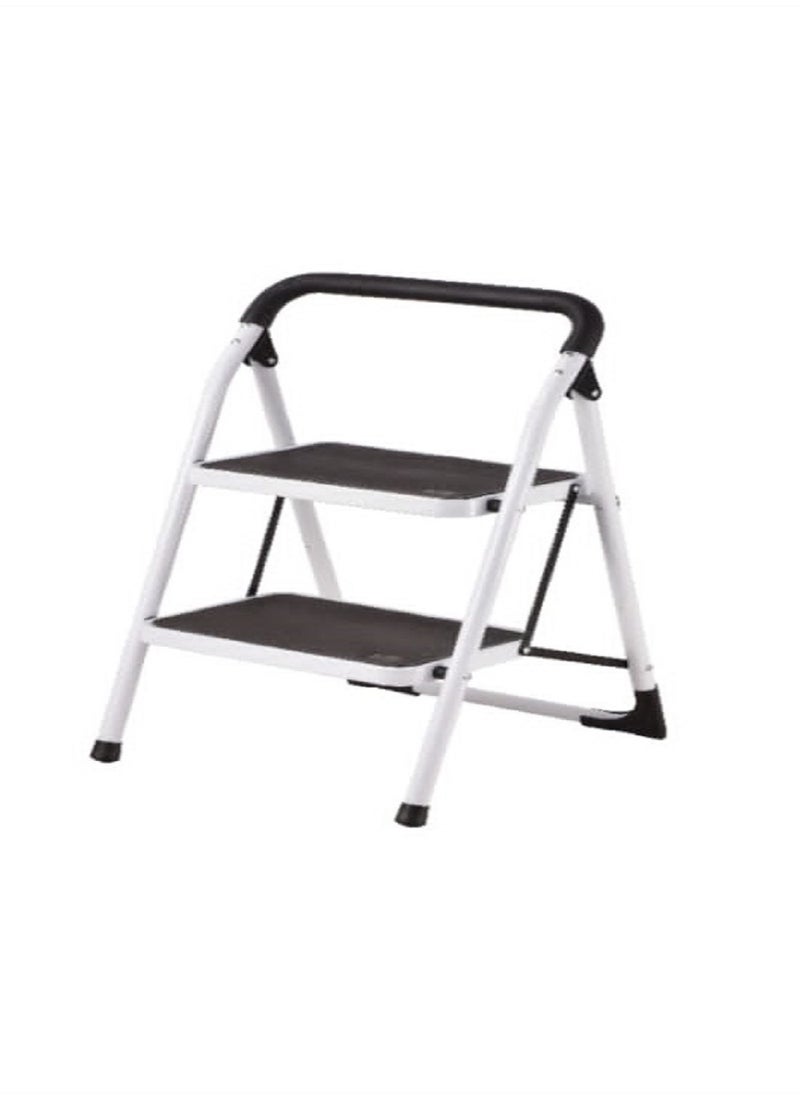 Duke - DUKE- STEEL LADDER HOUSEHOLD BLACK RUBBER 2 STEPS - Image 1