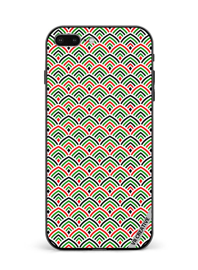 VR CREATIVE Protective Case Cover For Apple iPhone 7 Plus/8 Plus United Arab Emirates Flag Colors Design Multicolour - Image 1