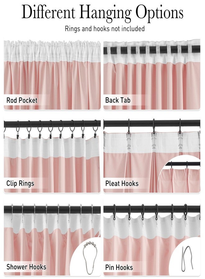 StangH Baby Pink Velvet Curtains 84 Inches Length, Room Darkening Soft Drapes with Back Tab Thermal Insulated Window Treatment for Girls Bedroom, Living Room, 52x84 Inch, 2 Panels - Image 3