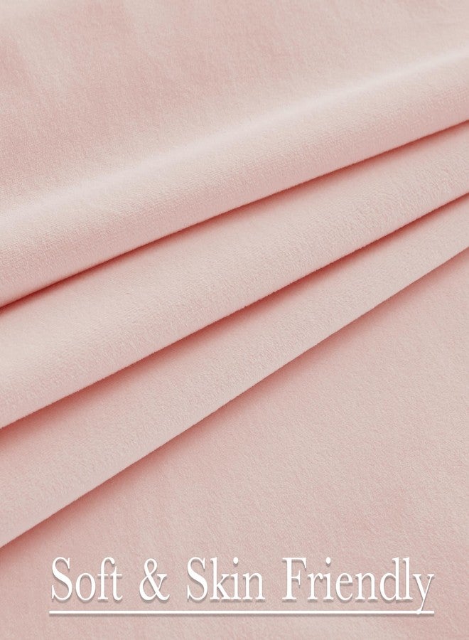 StangH Baby Pink Velvet Curtains 84 Inches Length, Room Darkening Soft Drapes with Back Tab Thermal Insulated Window Treatment for Girls Bedroom, Living Room, 52x84 Inch, 2 Panels - Image 5