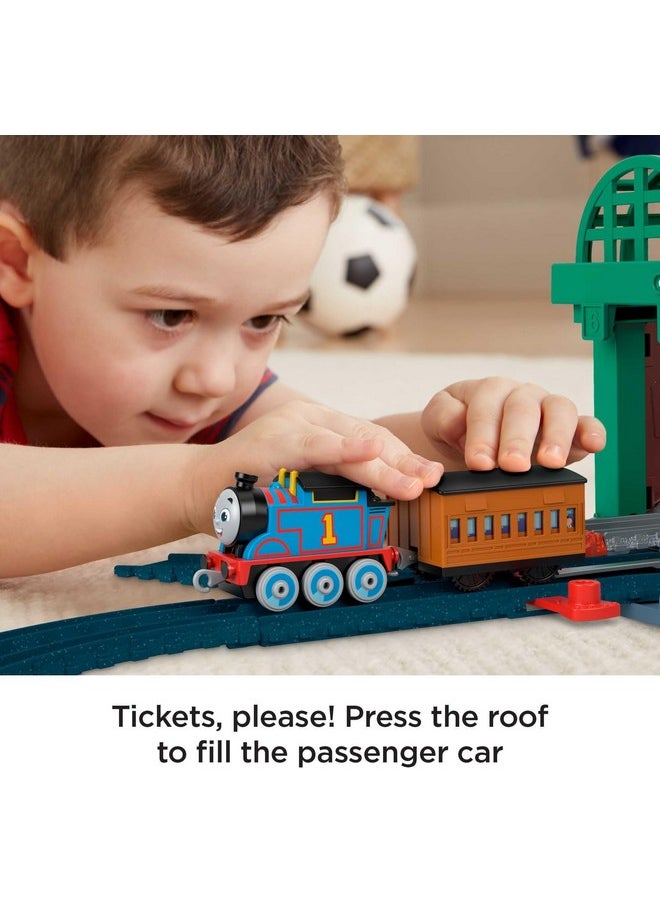 THOMAS & FRIENDS Thomas & Friends Diecast Toy Train & Track Set Knapford Station 2-in-1 Playset & Storage Case for Preschool Kids Ages 3+ Years  - Image 4