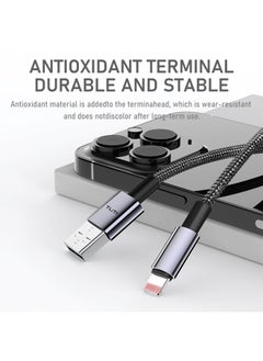 Generic Tuti Applicable To Apple Charging Line Pd Fast Charging Line IPhone14/13/12/11/8/7/6 Mobile Phone Data Line-Color:Grey-Model:Tuti Simple A-l 12w 1.2m  - Image 5