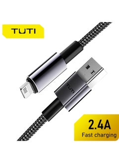 Generic Tuti Applicable To Apple Charging Line Pd Fast Charging Line IPhone14/13/12/11/8/7/6 Mobile Phone Data Line-Color:Grey-Model:Tuti Simple A-l 12w 1.2m  - Image 2
