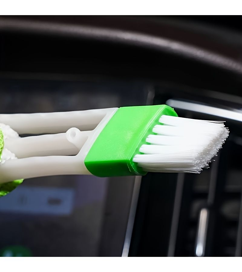 3pcs 2 In 1 Multifunctional PE Car Vent Cleaning Brush Detachable Washable Air Conditioner Curtain Dusting Brush For Cleaning Boat Vehicle Interior Details And Corners - Image 4