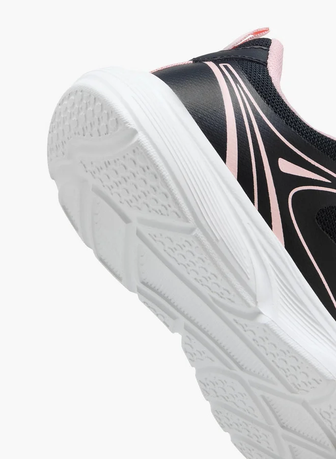 Oaklan by Shoexpress Logo Print Sports Shoes with Hook and Loop Closure