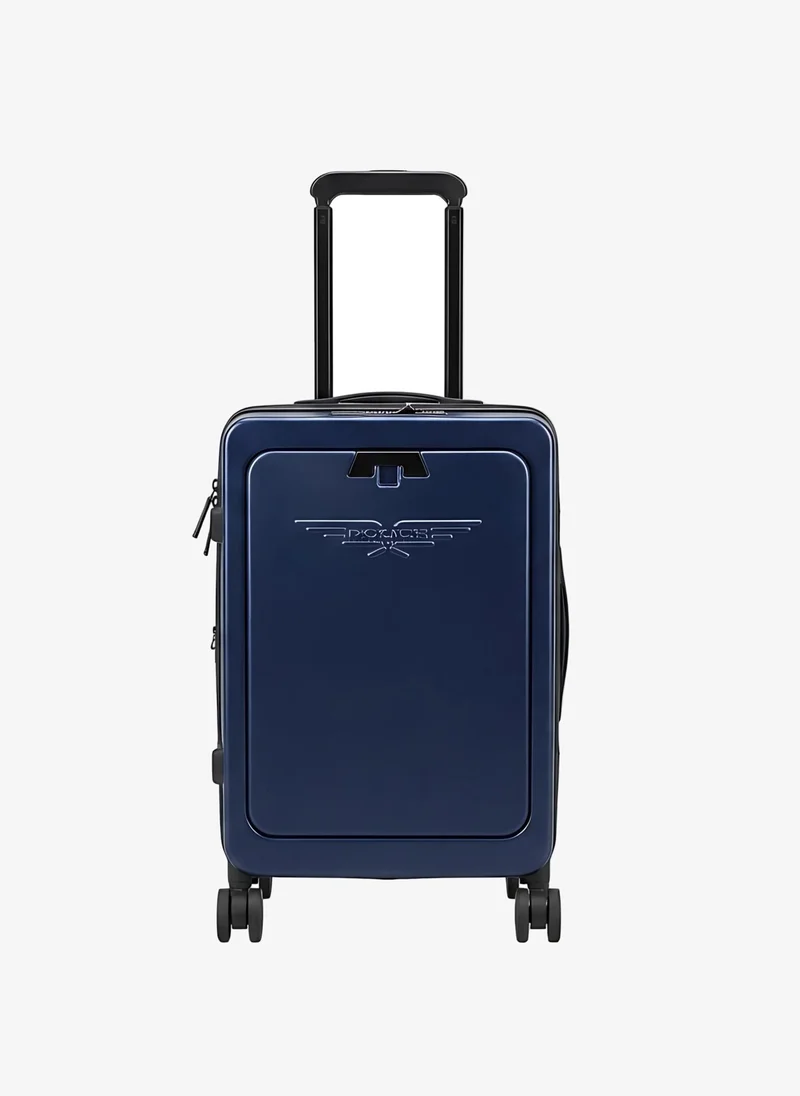 بوليس Police Travel Carry-On Trolley with Integrated USB Port, TSA Lock, Hardside Construction & Tactical Travel Design – Blue