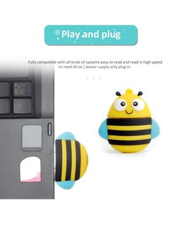 ماركة غير محددة محرك أقراص فلاش USB على شكل نحلة، محرك أقراص USB لطيف مقاوم للصدمات والغبار، عصا ذاكرة خفيفة الوزن ومحمولة، محرك أقراص USB عالي السرعة أو تخزين البيانات الخارجية، (قطعة واحدة، 32 جيجابايت)  - Image 4