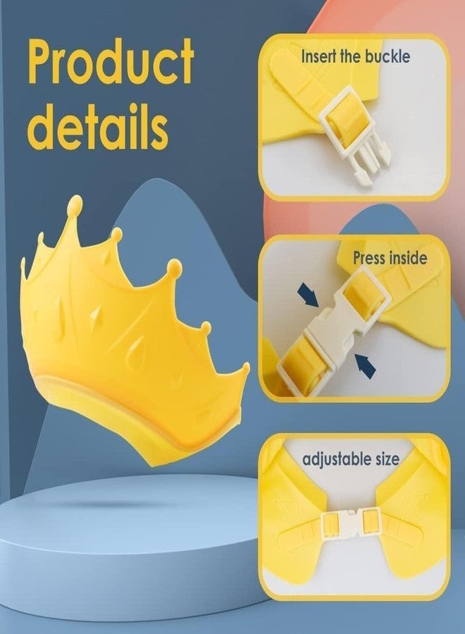 ZIGZAP Baby Shower Cap Shield and Cup Set, Visor Hat for Eye and Ear Protection for 0-12 Years Old Children, Cute Crown Shape Makes the Baby Bath More Fun. - Image 5