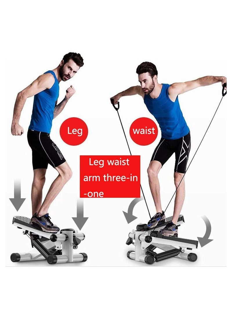 ULTIMAX Mini Stepper Abs Toner Workout without Electronic Display Home Exercise Equipment with Resistance Bands (with Rope) Air Climber Stepping Fitness Machine  - Image 4