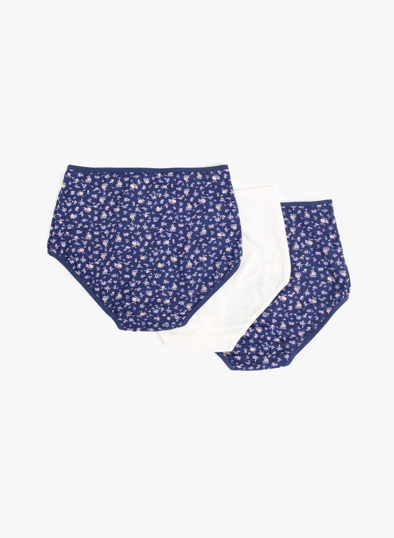 Pack of 3 Colored Full Brief Panties