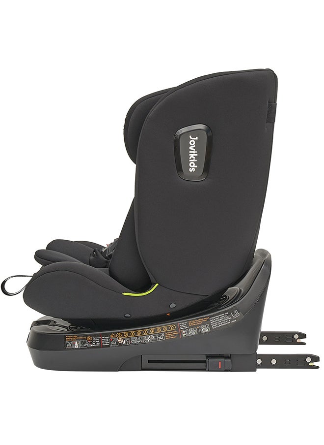 Jovikids - Rotating Ranger TT ISOFIX Car Seat 360° For Baby, 40 - 150 CM, 0- 12  Years, ECE R129/E4 I-size, Fixations ISOFIX, Top Tether - Black - Image 1