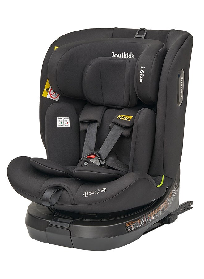 Jovikids - Rotating Ranger TT ISOFIX Car Seat 360° For Baby, 40 - 150 CM, 0- 12  Years, ECE R129/E4 I-size, Fixations ISOFIX, Top Tether - Black - Image 1