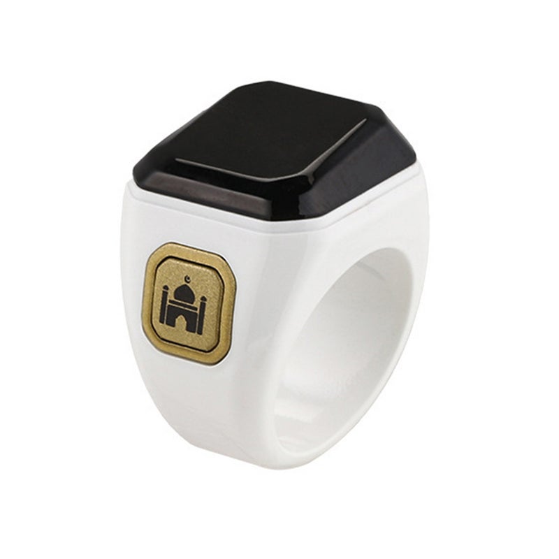Muslim smart ring plastic counter Muslim electronic prayer beads Islamic men's ring, electronic metal counter, waterproof IP67, compatible with Bt5.1 - Image 1