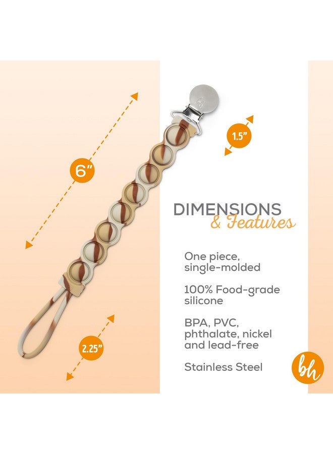 بوجينغ هيد مشبك مصاصة بابل بوب الحسي من السيليكون من بوجن هيد باسي جريب، بتصميم دوامة لاتيه - Image 3