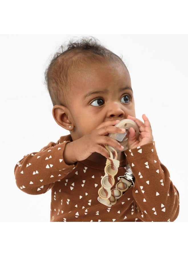 بوجينغ هيد مشبك مصاصة بابل بوب الحسي من السيليكون من بوجن هيد باسي جريب، بتصميم دوامة لاتيه - Image 1