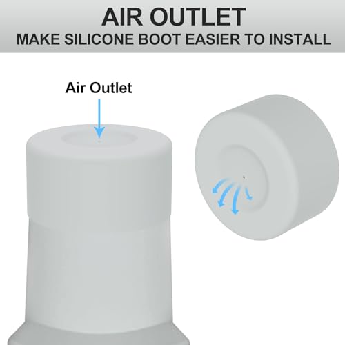 Affute Protective Silicone Boot for Stanley Quencher H2.0 40 30 20 oz & IceFlow Flip 30 20 oz, BPA Free Anti-Noise Anti-Scratch, Stanley Cup Protector Sleeve Cover Boot (Almond Rose) - Image 4