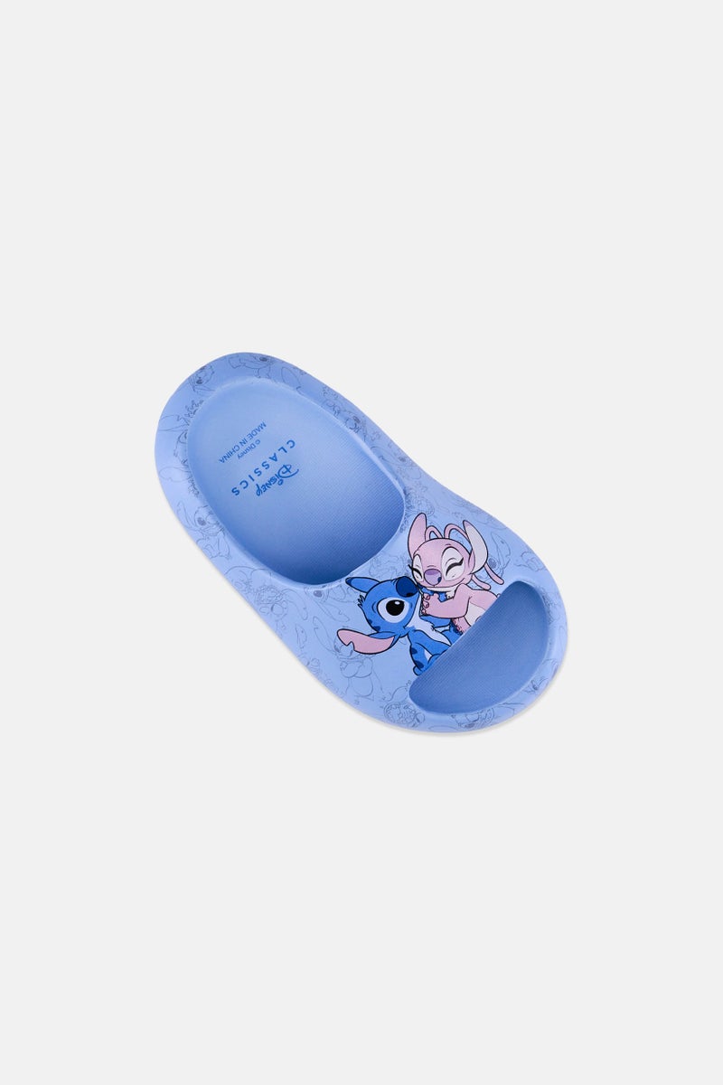 Disney Lilo And Stitch by Disney Toddlers Girl Slip On Slides, Dusty Blue - Image 4