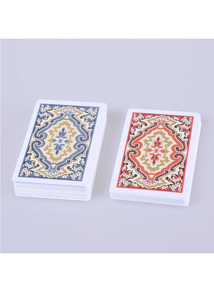 NIBEMINENT Two Packs In One Box Plastic Cards, PVC Waterproof Washable Playing Cards For Entertainment Party - Image 3