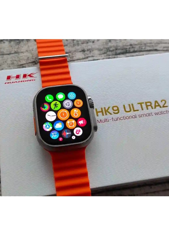 HK HK9 Ultra 2 Smart Watch – AMOLED Display with AI Chat App TWS Audio & 3D Visual Features - Image 2