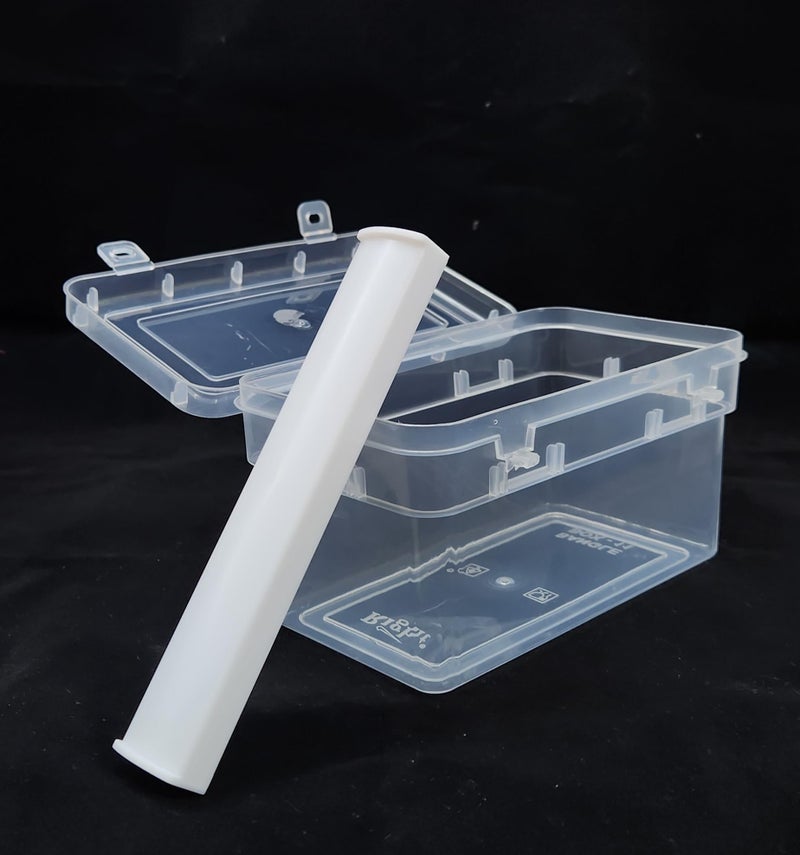 UpStyle plastic Bangle box For Women,Jewellery box For Travelling,Poratble Chudi Organizer For Travel, Transparent One Rod Bangle Organiser (Set Of 2 Boxes) - Image 3