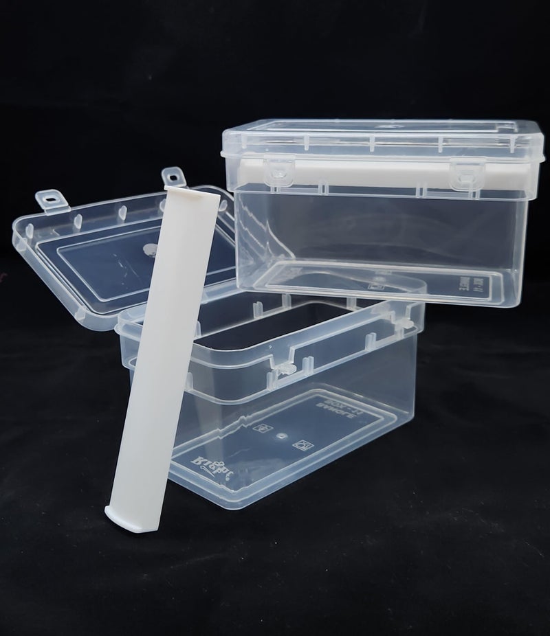 UpStyle plastic Bangle box For Women,Jewellery box For Travelling,Poratble Chudi Organizer For Travel, Transparent One Rod Bangle Organiser (Set Of 2 Boxes) - Image 5