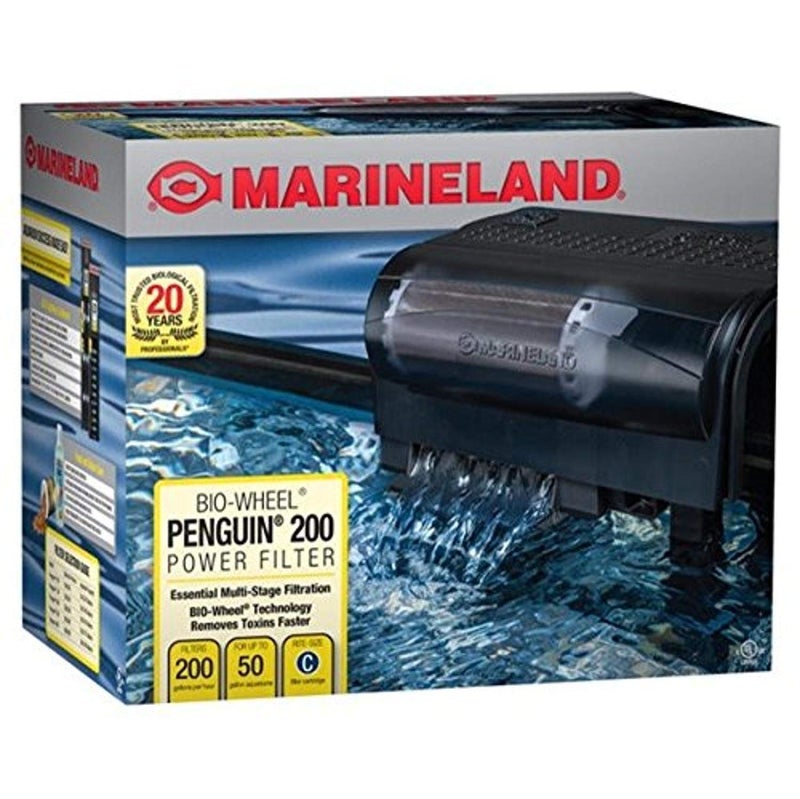 Marineland Penguin BioWheel Power Filter 200 GPH MultiStage Aquarium Filtration
