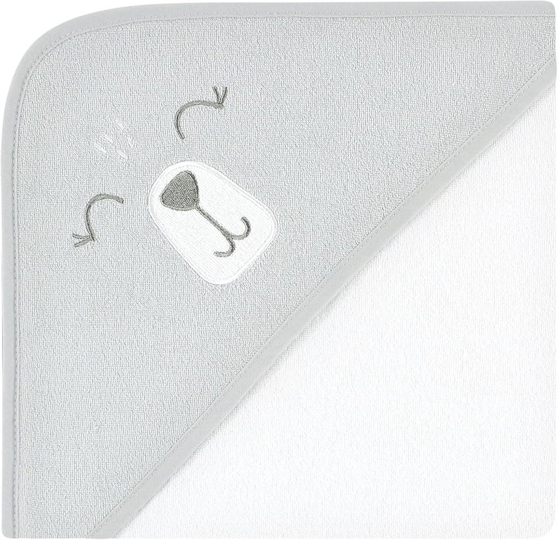 Hudson Baby Unisex Baby Animal Hooded Towel 3pk and 15 Washcloths Girl Woodland One Size - Image 4