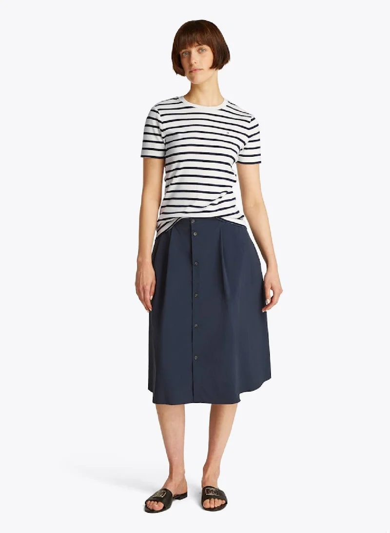 TOMMY HILFIGER Flag Embroidery Slim Fit T-Shirt &