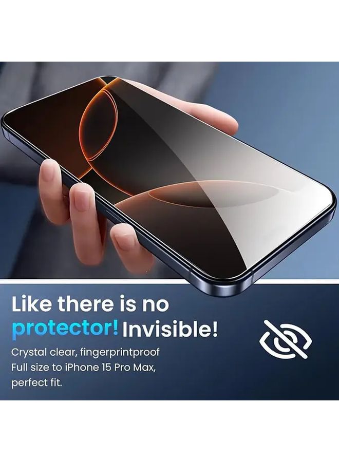 واقي شاشة زجاج مقاوم للخدش بدرجة عالية من الشفافية خالٍ من الفقاعات ممتاز لجهاز iPhone 14 - Image 5