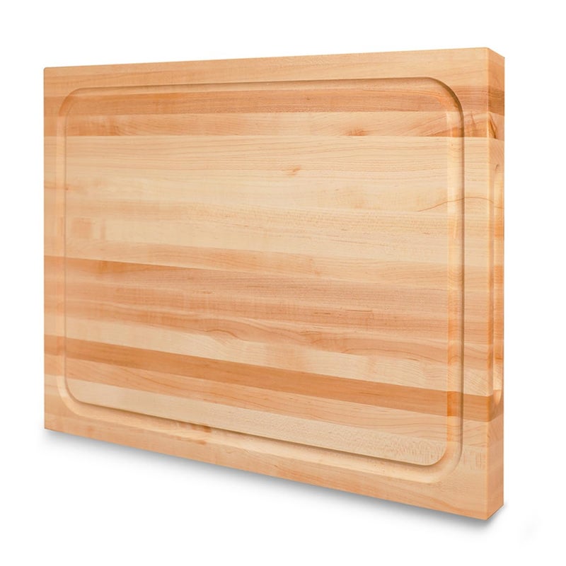CONSDAN Hard Maple Wood Cutting Board for Kitchen, USA Grown Hardwood, 16 x 12, with Invisible Inner Handle, Prefinished with Food-Grade Oil, Suitable for Kitchen Edge Grain, 1-1/2" Thick - Image 1