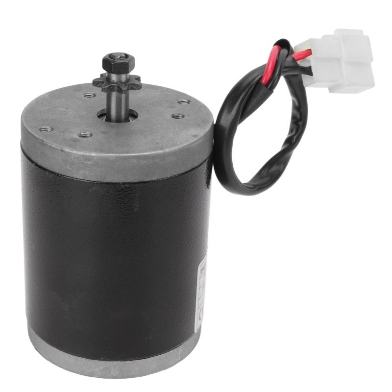 محرك DC 12V 100W: بناء دائم عالي الجودة من الألومنيوم - محرك عالي السرعة 3550 دورة في الدقيقة بكوروت حزام معدني للدراجات الكهربائية والدراجات النارية الكهربائية - Image 2