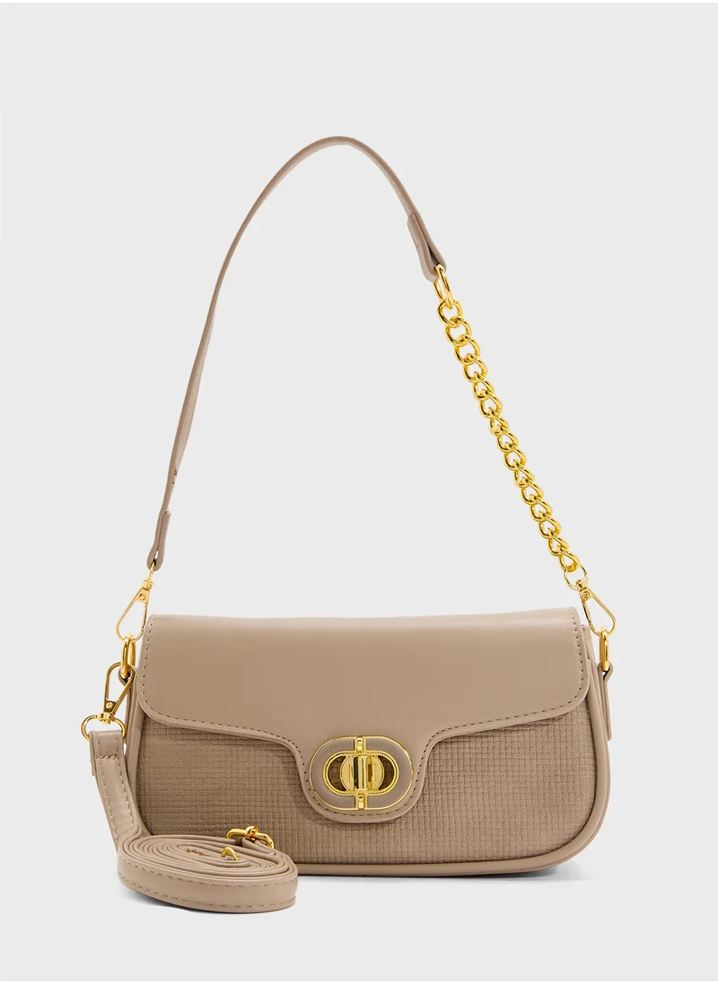 ELLA Chain Detail Strap Crossbody